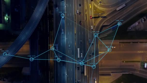 Tracking Transport Smart Technology Innovation Concept — ストック動画