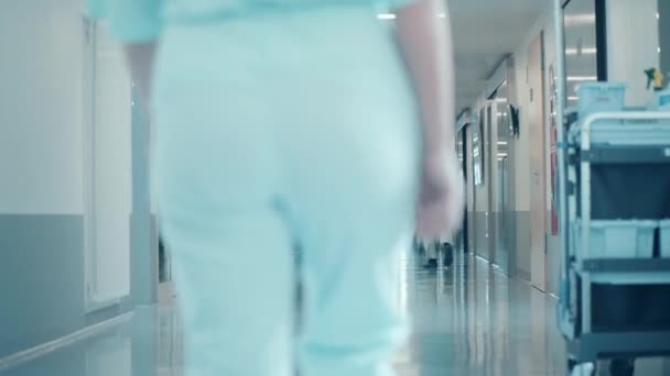 Chodba Ošetřovně Chirurgy Uvnitř — Stock video