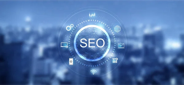 SEO Arama Motoru Optimizasyon Dijital Pazarlama Teknolojisi İnternet Konsepti.