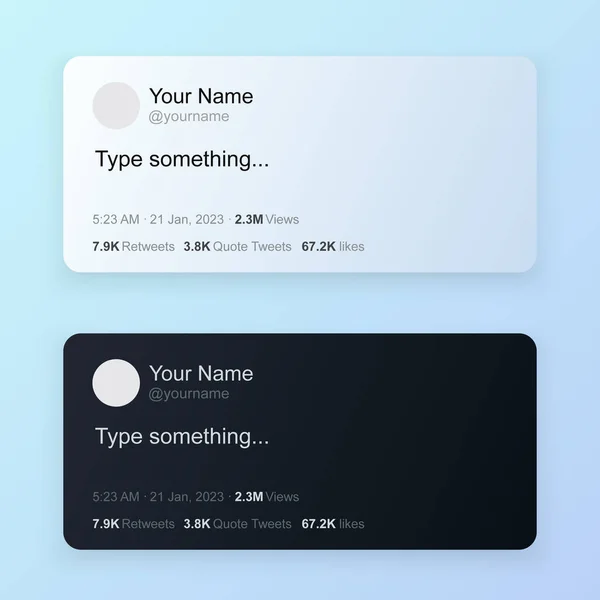 minimal social media post template. dark and light mode with a social media content mockup. vector illustration.