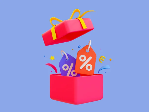 3d minimal special discount concept. Marketing strategy. Customer attraction strategy. Best price offer. Special price offer with a discount. 3d illustration.