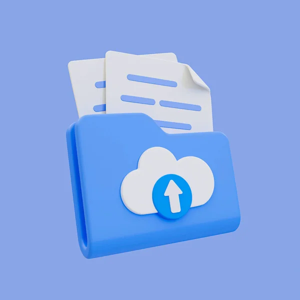 Minimale Bestand Document Uploaden Pictogram Cloud Computing Concept Laptop Met — Stockfoto