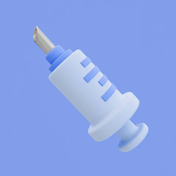 3D最小針注射器 アンプルだ 3Dイラスト — ストック写真
