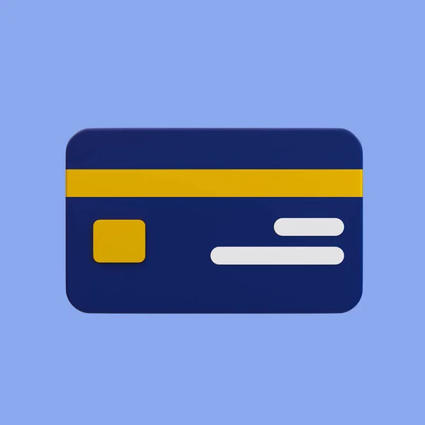 Minimala Kreditkort Handelsbetalning Online Pengalös Betalning Med Klippbana Återgivning Illustration — Stockfoto