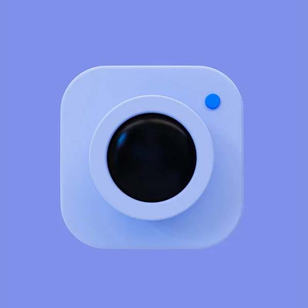 Minimale Kompaktkamera Mit Clipping Pfad Illustration — Stockfoto