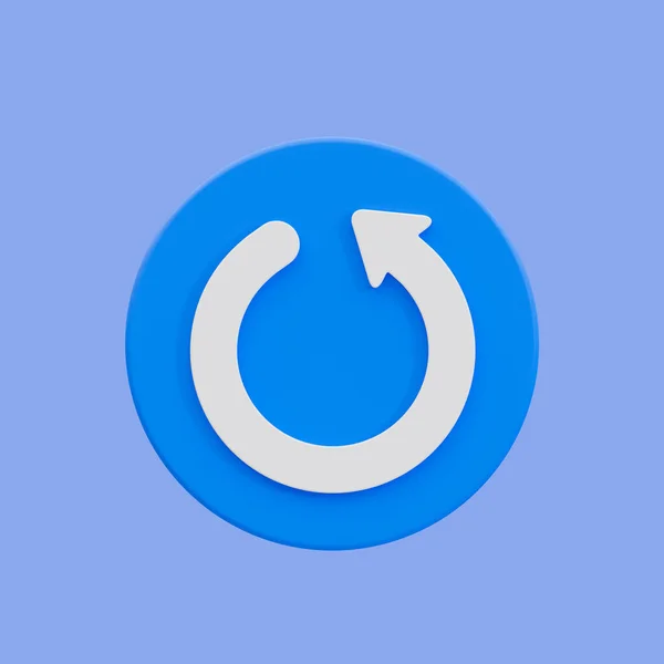 Minimales Neustart Symbol Reset Reload Refresh Icon Undo Symbol Mit — Stockfoto