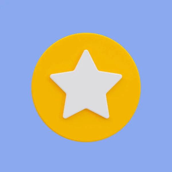 Minimalna Ikona Gwiazdy Ocena Usług Koncepcja Oceny Klienta Ścieżką Wycinania — Zdjęcie stockowe
