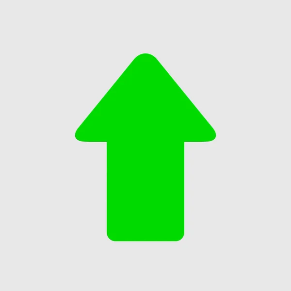 Minimale Groene Pijl Met Clipping Pad Illustratie — Stockfoto