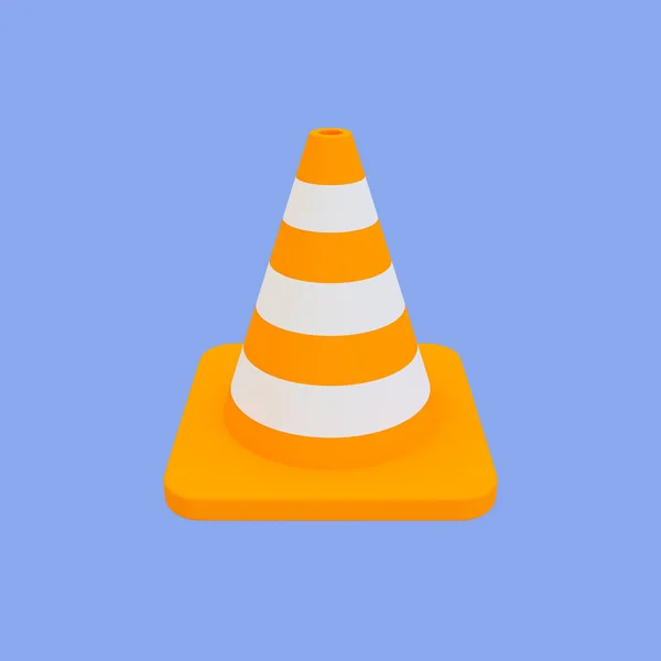Traffic Cone Clipping Path Illustration — Stock Photo, Image