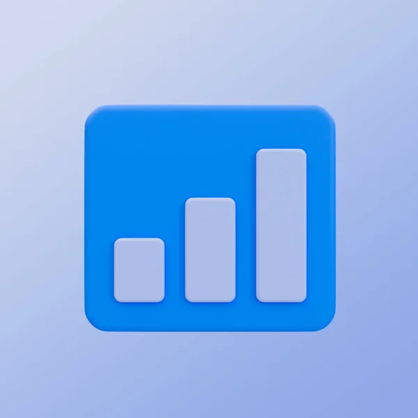Minimal Data Analysis Icon Financial Statistic Data Icon Bar Graph — Stock Photo, Image