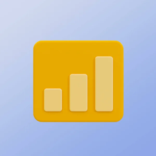 Minimale Data Analyse Pictogram Pictogram Financiële Statistische Gegevens Bar Grafiek — Stockfoto