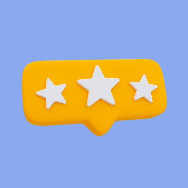 Minimal Star Icon Message Box Service Rating Customer Rating Concept — Stock Photo, Image