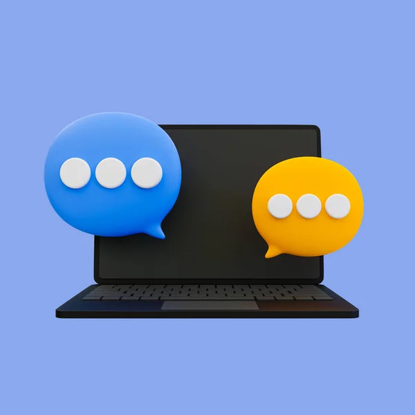 Minimális Kommunikációs Ikon Online Közösségi Média Chat Online Üzenet Küldés — Stock Fotó