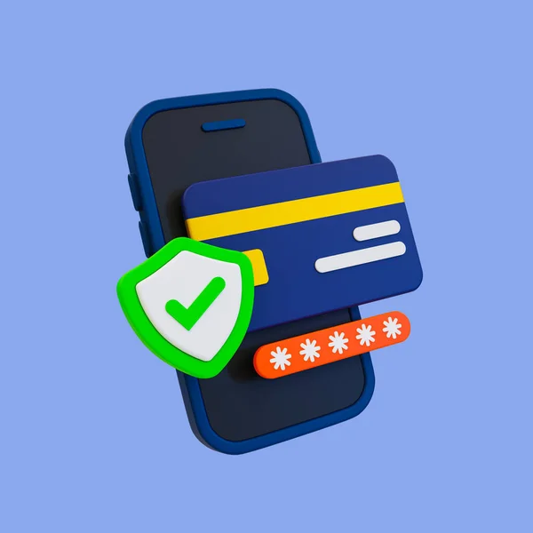 Мінімальна Безпека Транзакцій Остерігайтеся Крадіжки Кредитних Карток Фінансовий Захист Кредитна — стокове фото