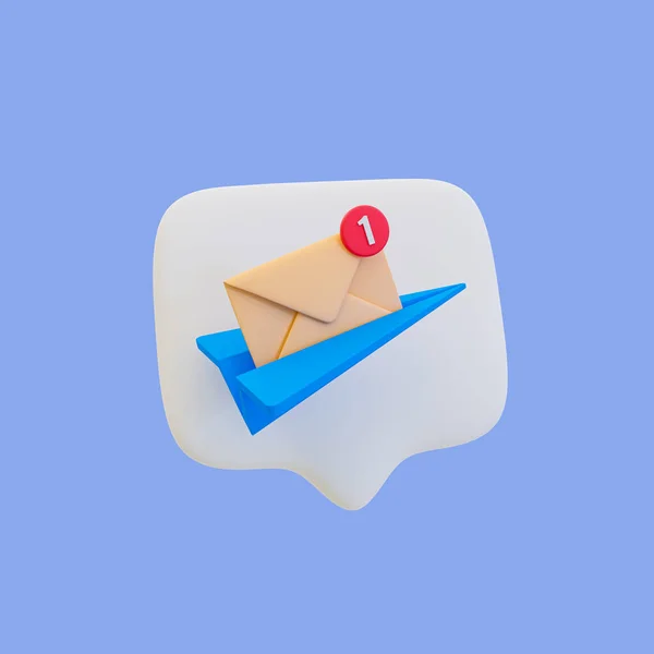 Minimal Online Message Sending Online Chatting Icon Quick Fast Online — Stock Photo, Image