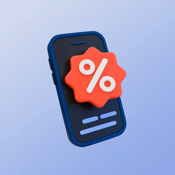 Minimal Specialerbjudande Befordran Snabb Försäljning Stor Försäljningspåminnelse Smartphone Med Försäljning — Stockfoto
