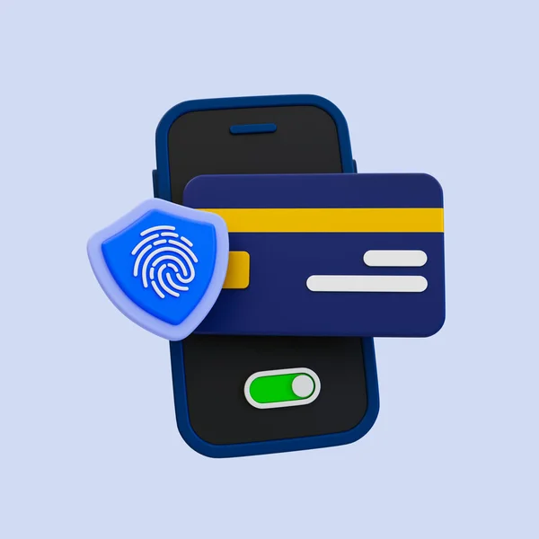 Minimo Attivare Verifica Delle Impronte Digitali Sicurezza Delle Transazioni Protezione — Foto Stock