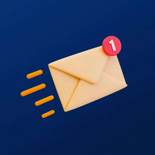 Minimal Online Mail Sending Online Chatting Icon Quick Fast Online — Stock Photo, Image
