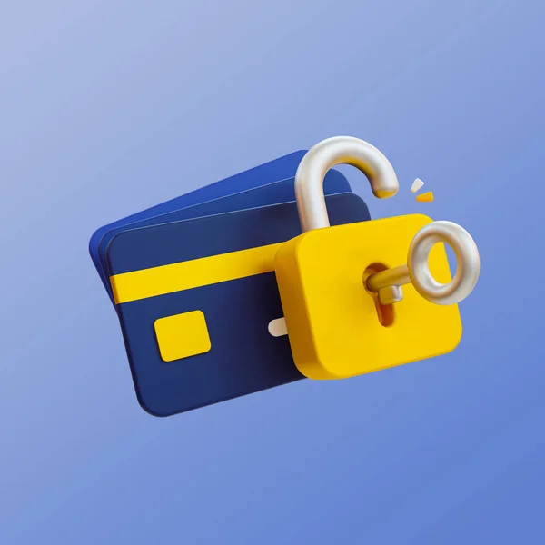 Minimalne Bezpieczeństwo Transakcji Strzeż Się Kradzieży Kart Kredytowych Ochronę Finansową — Zdjęcie stockowe