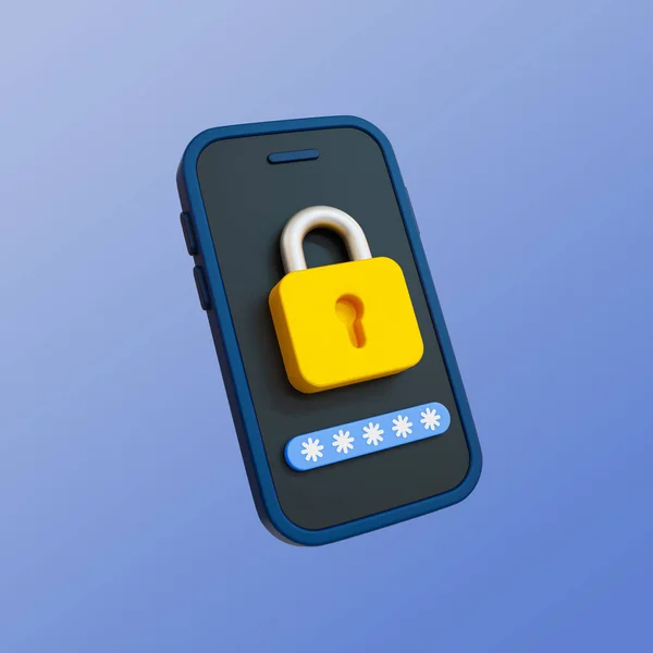 Ελάχιστο Σύστημα Ασφαλείας Ταυτοποίηση Χρήστη Επιτυχία Επαλήθευσης Ταυτότητας Smartphone Λουκέτο — Φωτογραφία Αρχείου