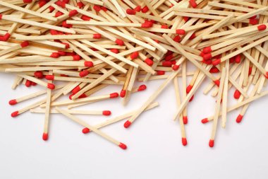 Pile of traditional wooden kitchen matches