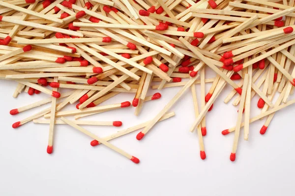 Pile of traditional wooden kitchen matches