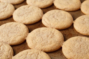 Eskimiş yemek tepsisinde zencefilli kurabiye