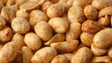 Kuru kavrulmuş fıstık yakın plan çekimi.