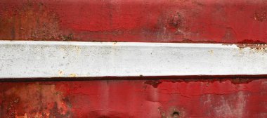 Çirkin kırmızı ve beyaz metal arka plan