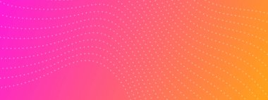 Yarım tonlu notalı arka plan. Beyaz noktalı turuncu zemin. Modern soyut vektör tasarım şablonu