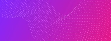 Yarım tonlu notalı arka plan. Beyaz noktalı mor zemin. Modern soyut vektör tasarım şablonu