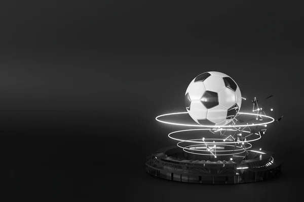 Voetbalballen Object Sport Bal Ontwerp Voetbal Element Concept Illustratie Abstract — Stockfoto