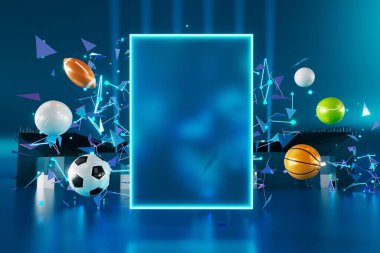 3D futbol objesi tasarımı. Gerçekçi yorumlama. Soyut fütürist arka plan. 3 boyutlu illüstrasyon. Hareket geometrisi kavramı. Spor yarışması grafiği. Turnuva oyunu içeriği. futbol topu elemanı.