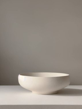 Basit bir arkaplan boş duvar. ai üretildi. İç dekorasyon çok az. Temiz çizim konsepti. kopyalama alanı. İç mekan tasarımı. Kolay bir yaşam tarzı. konforlu nesne basit element dekor beyaz modern sanat