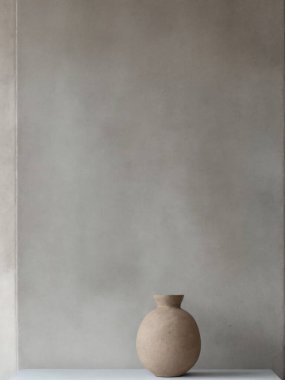 Basit bir arkaplan boş duvar. ai üretildi. İç dekorasyon çok az. Temiz çizim konsepti. kopyalama alanı. İç mekan tasarımı. Kolay bir yaşam tarzı. konforlu nesne basit element dekor beyaz modern sanat