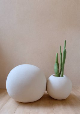 Basit bir arkaplan boş duvar. ai üretildi. İç dekorasyon çok az. Temiz çizim konsepti. kopyalama alanı. İç mekan tasarımı. Kolay bir yaşam tarzı. konforlu nesne basit element dekor beyaz modern sanat