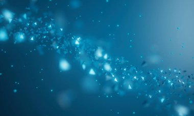 Teknoloji Hitech 3D geçmişi. 3 boyutlu illüstrasyon. Fütürist arka plan tasarımı. Soyut nesne ögesi. Geleceğin duvar kağıdı sembolü. kopyalama alanı. Dijital grafik. İletişim ağı parlıyor. Basit ışık