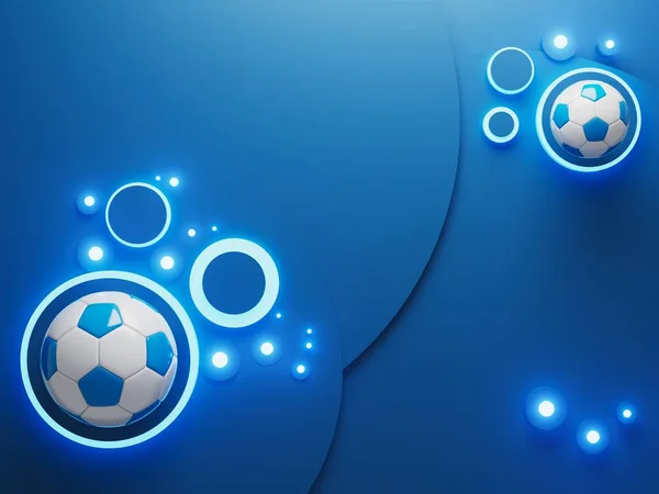 Focilabda Tárgy Illusztráció Grafikus Háttérelem Sport Elvont Háttér Futball Render — Stock Fotó