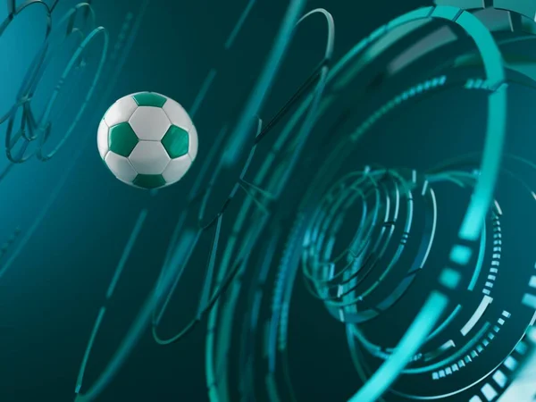Football Ball Object Illustration Graphic Background Element Sport Abstract Backdrop — Stock Photo, Image