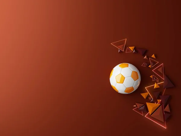 Balón Fútbol Objeto Ilustración Elemento Fondo Gráfico Telón Fondo Abstracto — Foto de Stock