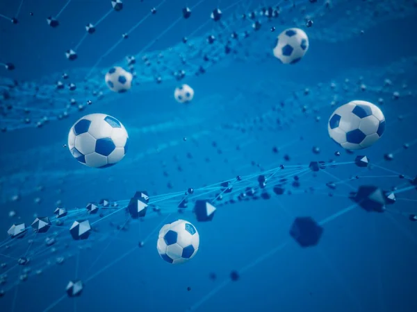 Pallone Calcio Oggetto Illustrazione Elemento Sfondo Grafico Sport Sfondo Astratto — Foto Stock