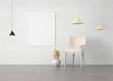 çerçeve 3D iç tasarım, duvar tasarımı modern, boş uzay yaratıcısı, 3D arkaplan boş tuval, oda tasarımı modeli, ev fotoğrafı oluşturma, basit iç mekan tarzı, mimari resim kopyalama alanı