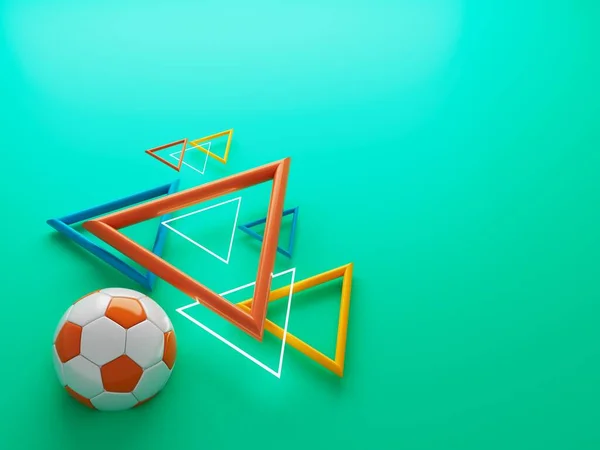 Football Ball Object Illustration Graphic Background Element Sport Abstract Backdrop — Stock Photo, Image