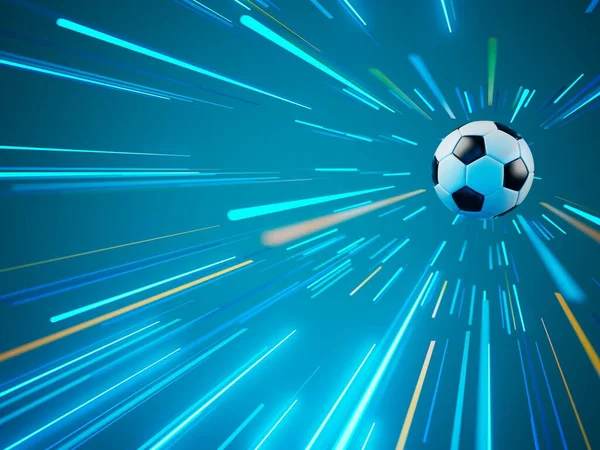futebol futebol jogos bola 3d gráfico esporte ilustração ai gerado