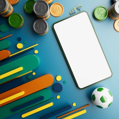 3D futbol objesi tasarımı. Gerçekçi yorumlama. Soyut fütürist arka plan. 3 boyutlu illüstrasyon. Hareket geometrisi kavramı. Spor yarışması grafiği. Turnuva oyunu içeriği. futbol topu elemanı.