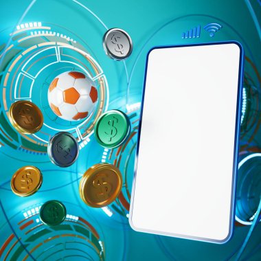 3D futbol objesi tasarımı. Gerçekçi yorumlama. Soyut fütürist arka plan. 3 boyutlu illüstrasyon. Hareket geometrisi kavramı. Spor yarışması grafiği. Turnuva oyunu içeriği. futbol topu elemanı.