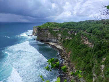 Okyanus Uluwatu Tapınağı, Badung Regency, Bali, Endonezya.