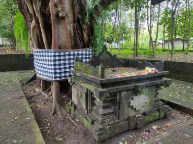 Büyük dini tatillerde Hindular için Bali 'de adaklar.