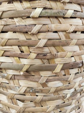 Hasır rattan sepet dokusu arkaplanı