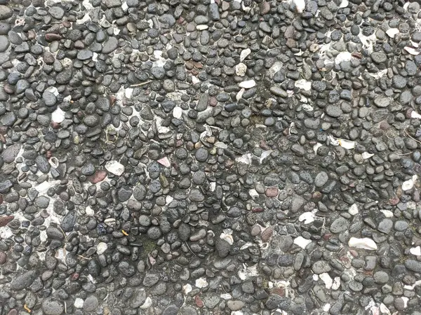 Небольшая Текстура Камня Украшение Пола Дворе — стоковое фото
